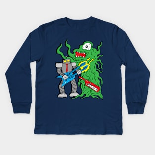 Robot Monster Power Jam Kids Long Sleeve T-Shirt